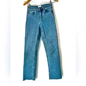Kookai Women’s Mid Indigo  High Waist Cotton Jeans Denim 36